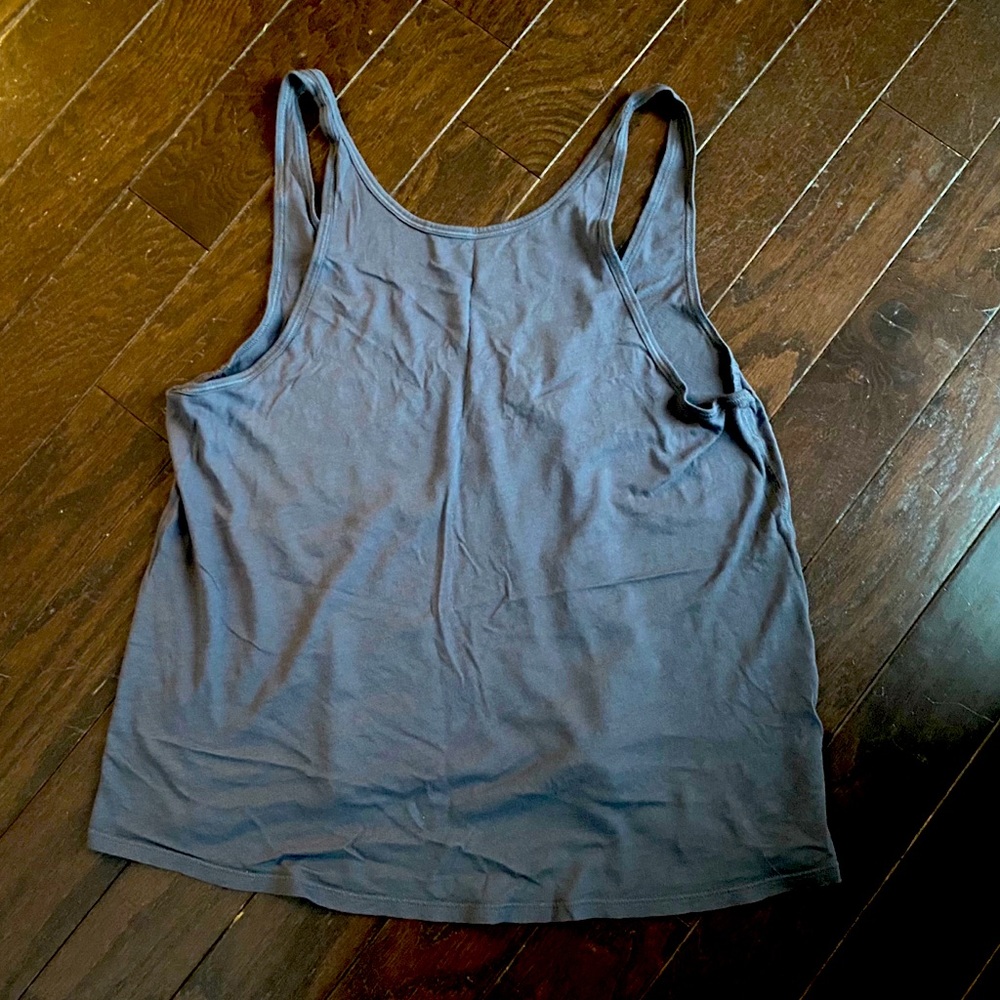 Lululemon Workout Tank Size 4 Gray Reversible